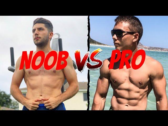 Abs: Noob Vs Pro CHALLENGE ft. NikitaWK