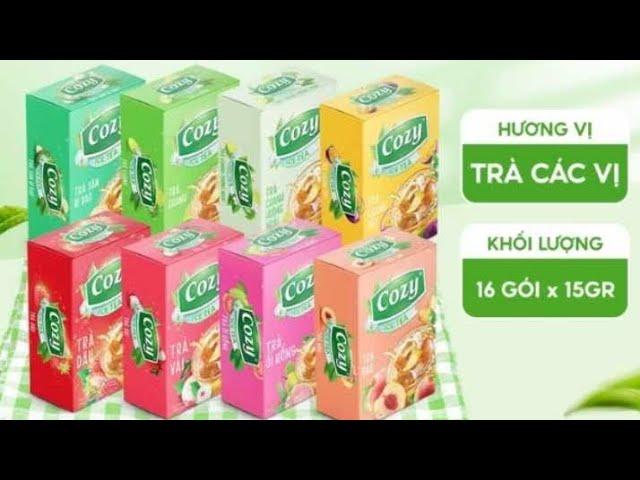 Review Trà Cozy Hòa Tan Ice Tea - Giải Khát Tươi Mát Với Trà Đào, Trà Chanh, Trà Vải