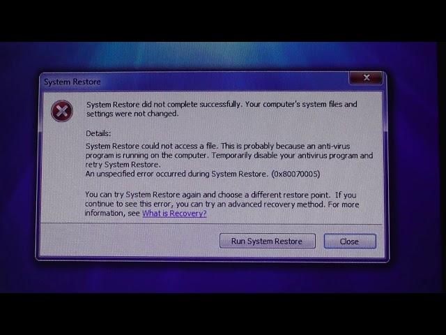 good Microsoft system restore failed  error 21oct17 459p