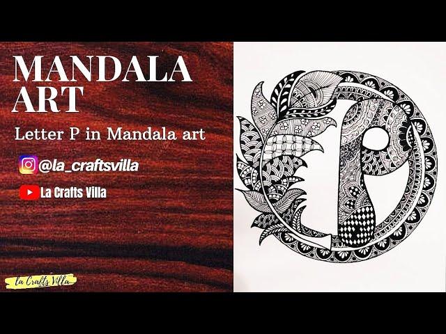 Easy mandala drawing art for beginners | step by step | la crafts villa | Art 41