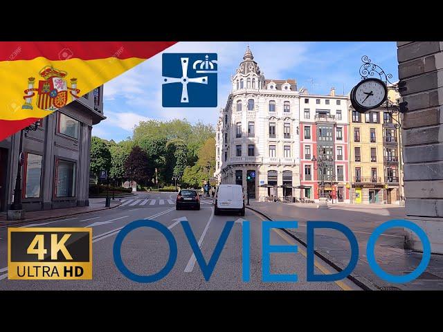 DRIVING OVIEDO, Uviéu, Principality of Asturias, SPAIN I 4K 60fps