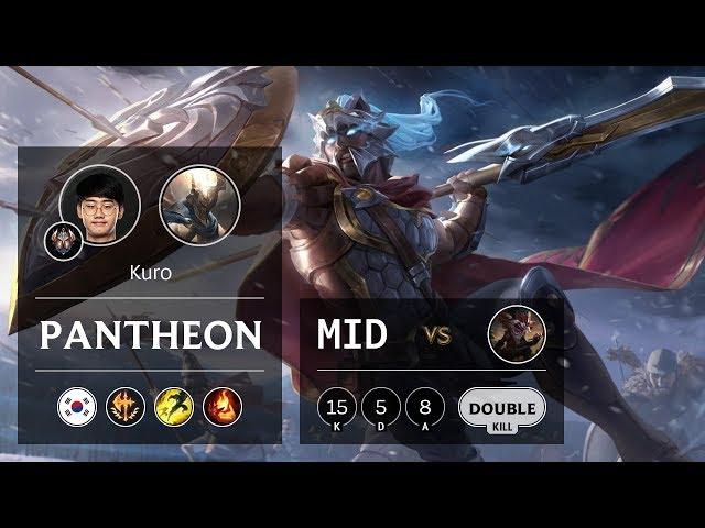 Pantheon Mid vs Kled - KR Challenger Patch 9.24