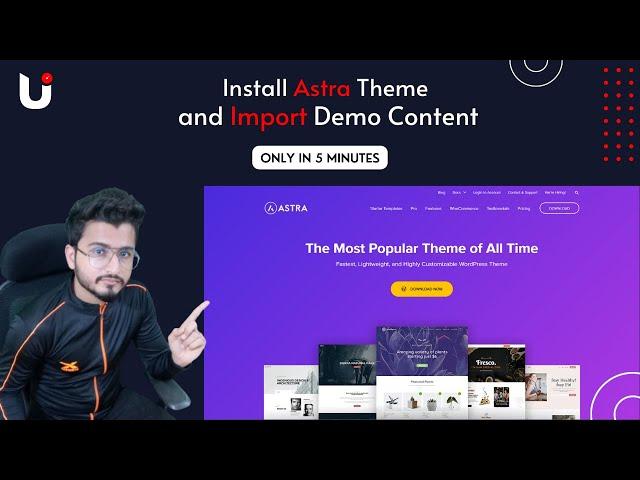 How to Install Astra Theme in WordPress and Import Demo Templates [English]