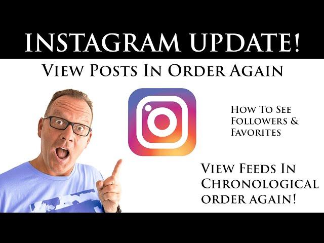 The Secret to Viewing INSTAGRAM Posts Chronologically!