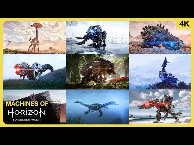 All types of Machines in HORIZON FORBIDDEN WEST || Cinematic Showcase