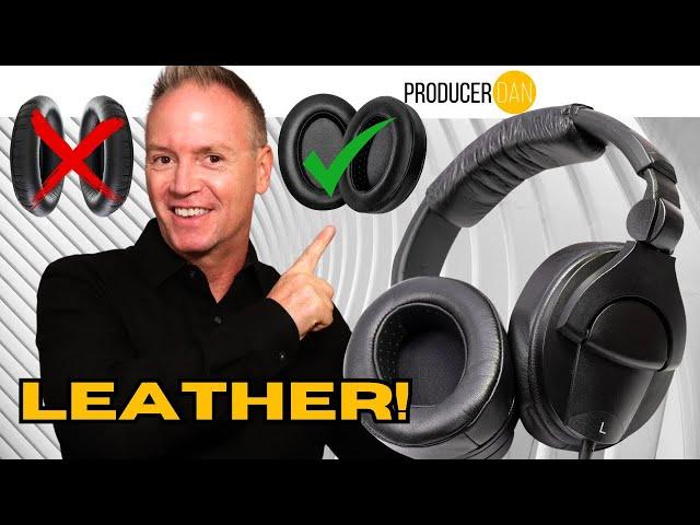 LEATHER Ear Pads for the SENNHEISER HD 280 Pro Headphones! Producer Dan