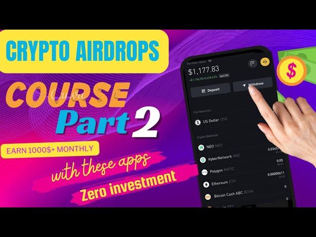 Crypto Wallet kia hote hain? Airdrops kaise join karte hain? || Zero To 1000$ Monthly Earning Part 2