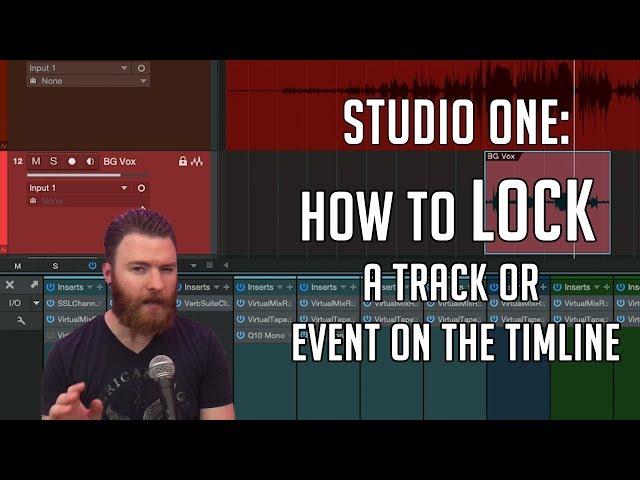 Studio One: How to Lock Tracks Events to the Timeline