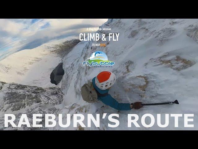 Raeburn's Gully, Creag Meagaidh I Paragliding Climb & Fly with Rob Johnson