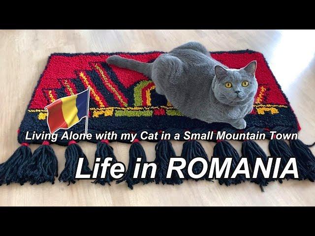 Life in ROMANIA, Fighting Autumn Asthenia, Unboxing with My Cat , Living Alone Vlog, ASMR