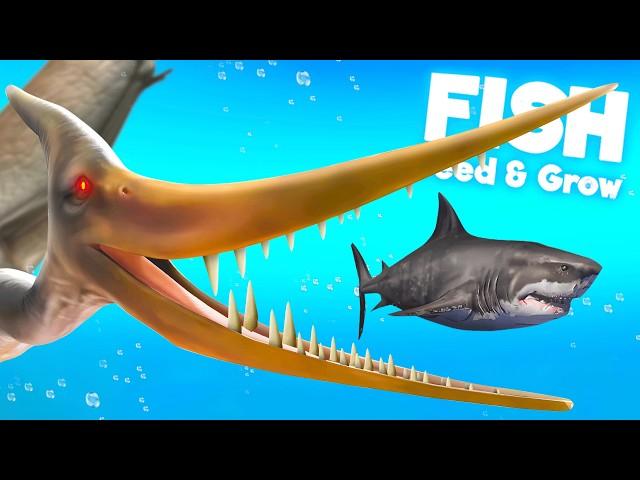 Upgrading *NEW* Pteranodon in Feed & Grow Fish!