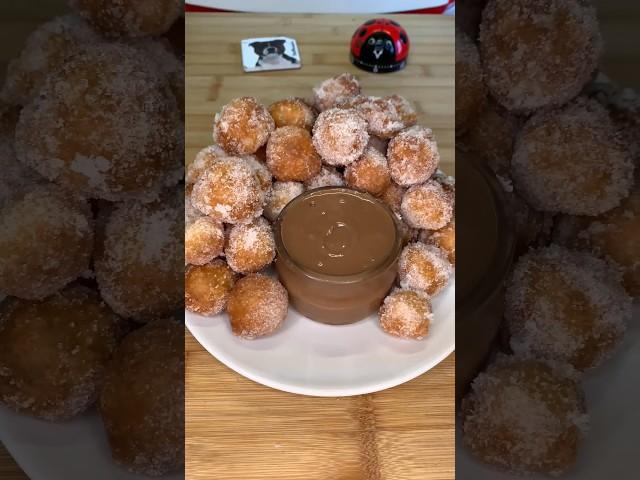 ‍Recette facile : Beignets avec SEULEMENT 3 INGRÉDIENTS! #food #asmr #recipe #chocolate #nutella