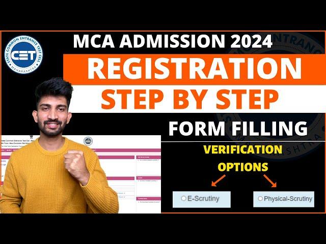 MCA Registration Form Filling Process 2024 | MAH MCA CET 2024 Admission Process