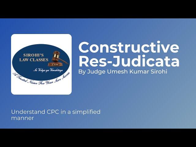 Constructive Res-Judicata