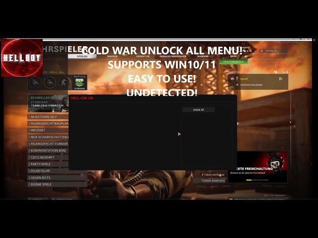 COLD WAR | UNLOCK ALL TOOL SHOWCASE | HELL-SERVICES