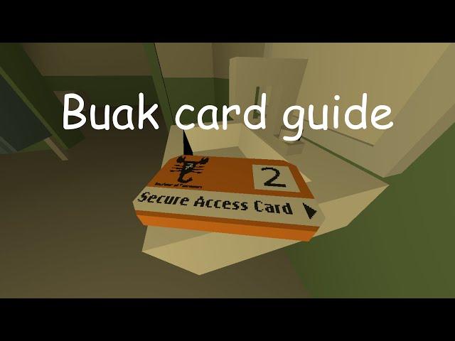 Unturned Buak card guide