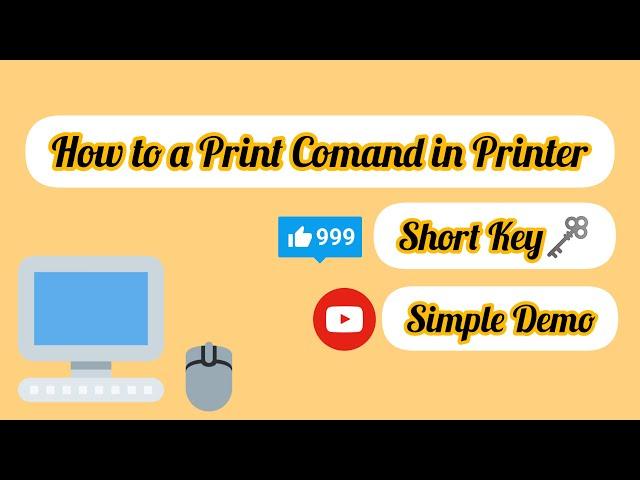 How to a Print Comand Computer to Printer? Print Comand Shortkey