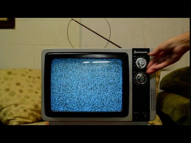 Vintage TV with Static