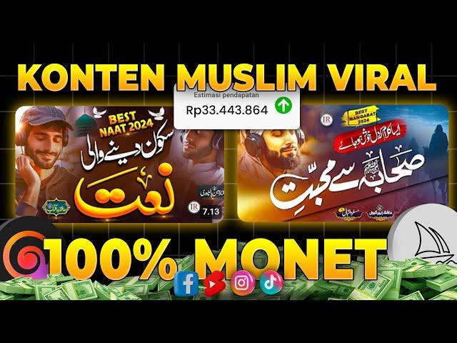 Konten Muslim Paling Rame! Cuan 33JT/Bln Dari YOUTUBE! Cara Dapat Uang dari Youtube 2024 Terbaru