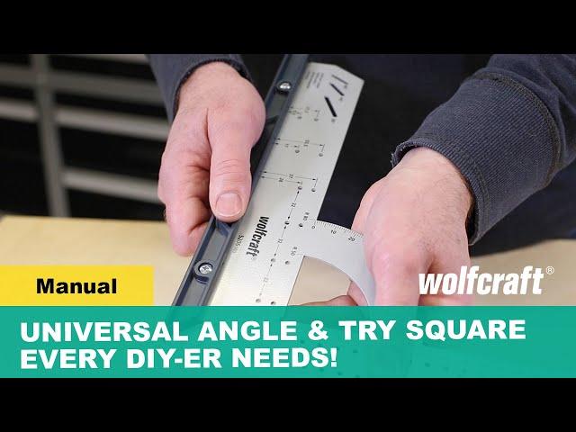 Universal Angle & Try Square Every DIY-er Needs! Measure, Mark, Draw