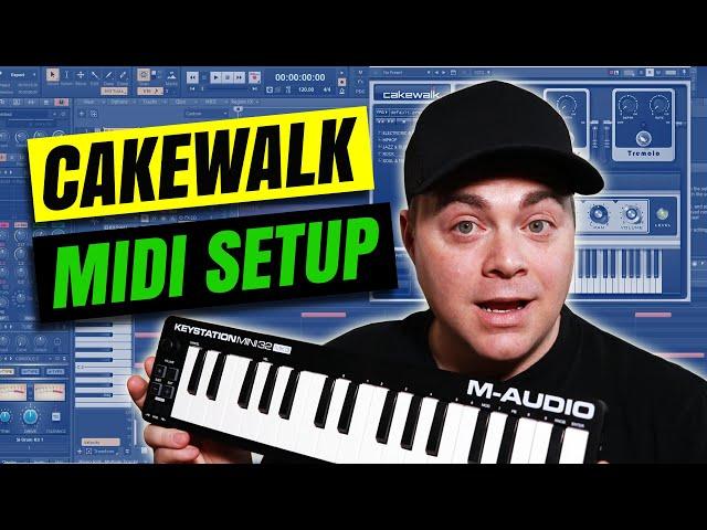 Cakewalk Midi Keyboard Setup - Easy Cakewalk by Bandlab Tutorial