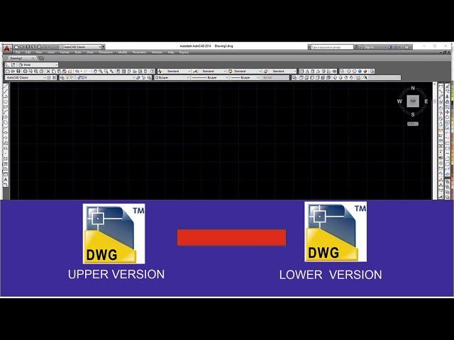 How to convert Dwg upper version to lower version in Autocad