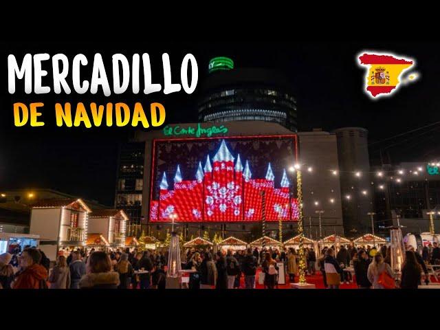 ¡ESTE ES el Mercadillo Navideño MÁS POPULAR de Madrid España!