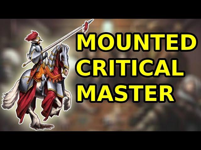 Pathfinder 1e Teamwork Build: Mounted Critical Master