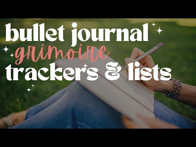 PLANNERS, LISTS & TRACKERS in your Witchy Bullet Journal | 5 #witchybujo