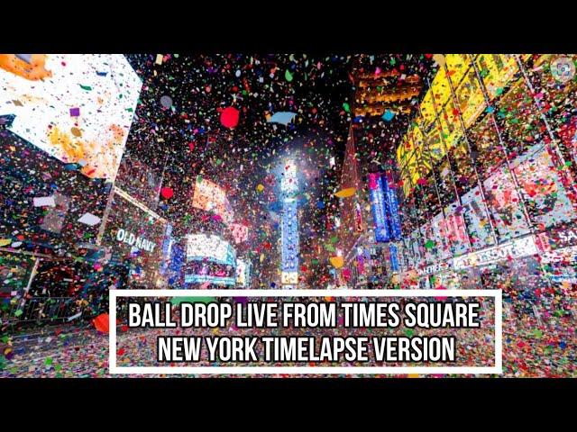 NEW YEAR CELEBRATION 2023 IN NEW YORK TIMES SQUARE (TIMESLAPSE)