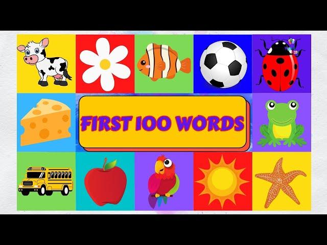 100 Essential English Words for Kids | English Vocabulary for Kids | Video Flashcards for Kids