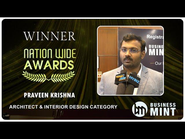 Praveen Krishna | Inscape Design Studio | Business Mint Nation Wide Awards 2023 | HybizTv