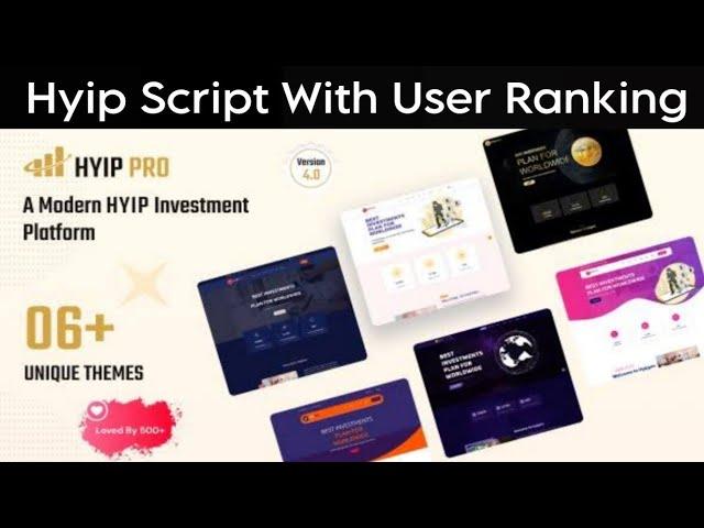 How To Create Investment Website In 10 Minutes Using Hyip Pro Script || Hyip Script