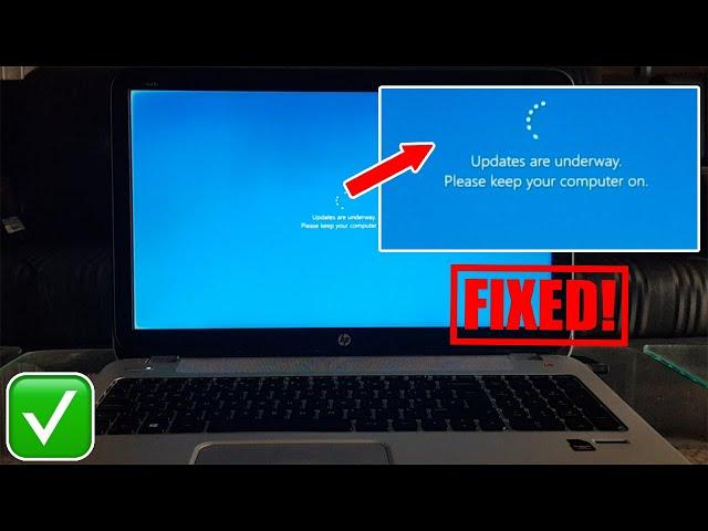 Update are underway Keep your computer on || how to fix windows 11 stuck on working on updates