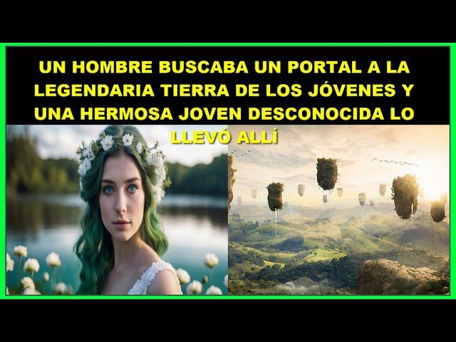 Un hombre buscaba un portal a la legendaria Tierra de los Jóvenes. Una hermosa joven lo llevó allí.