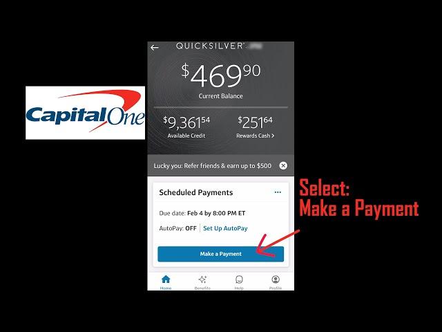 How To Make A Credit Card Payment On the Capital One Mobile App | 2023