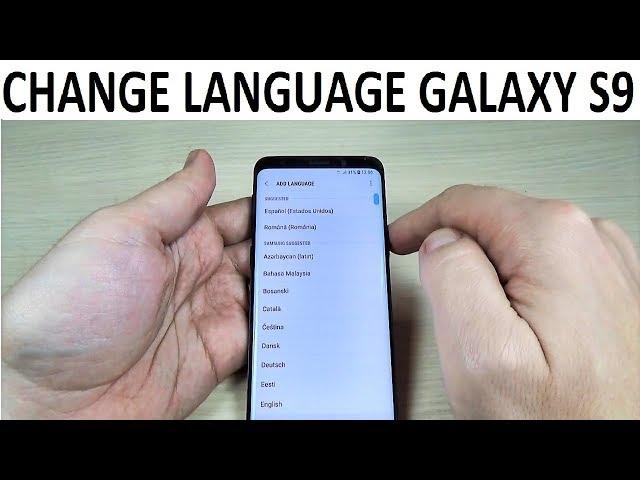 How to Change Language on Samsung Galaxy S9 and NOTE 9