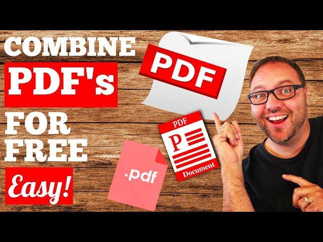 How To Combine PDF Files Into One - FREE