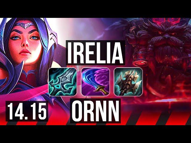 IRELIA vs ORNN (TOP) | 9 solo kills, Godlike, 500+ games | EUW Master | 14.15