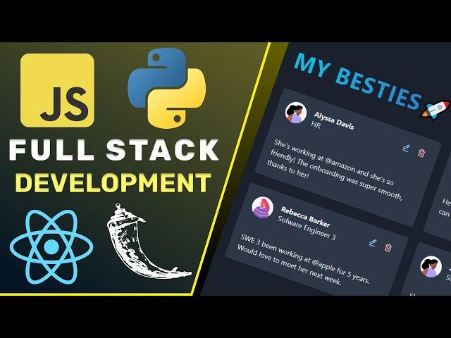 JavaScript and Python - Build and Deploy a Full Stack Web App