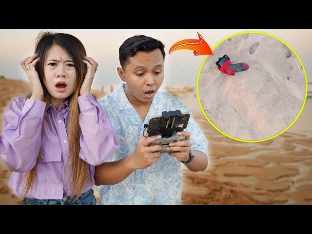 DRONE MENANGKAP KUBURAN CHAINSAW MAN DI PANTAI!! MAU MASUK DALAM MOBIL!!