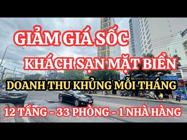 Hạ giá SỐC Khách Sạn mặt biển Nha Trang với thu nhập KHỦNG sát Biển | Nhà đất Nha Trang