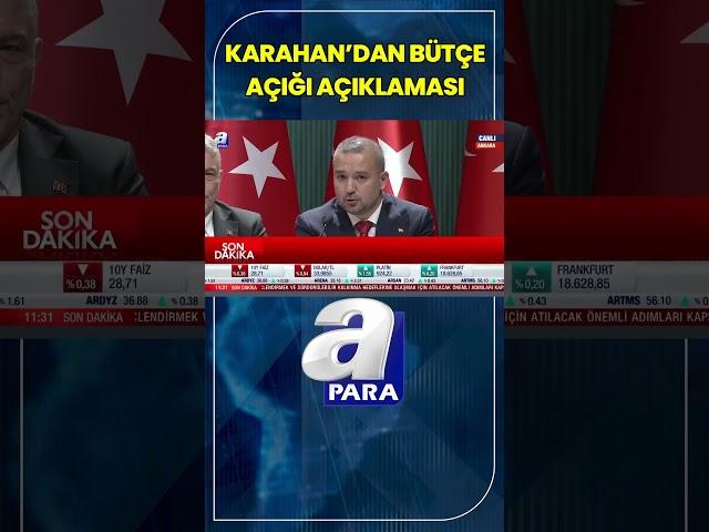 Merkez Bankası Başkanı Fatih Karahan: "Bütçe Açığında Ciddi Bir Gerileme Öngörülüyor" #shorts