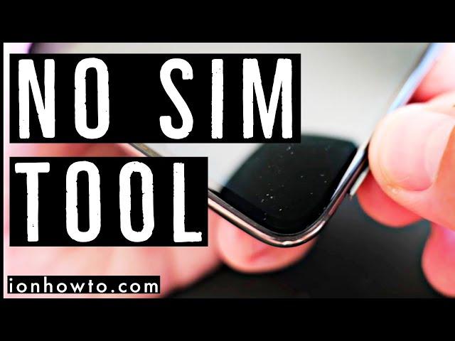 How to Remove SIM Card Without Tool