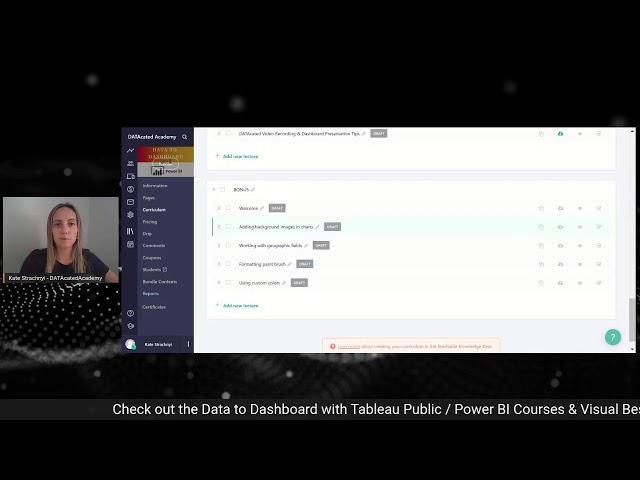 DATAcated Academy: Data to Dashboard Courses