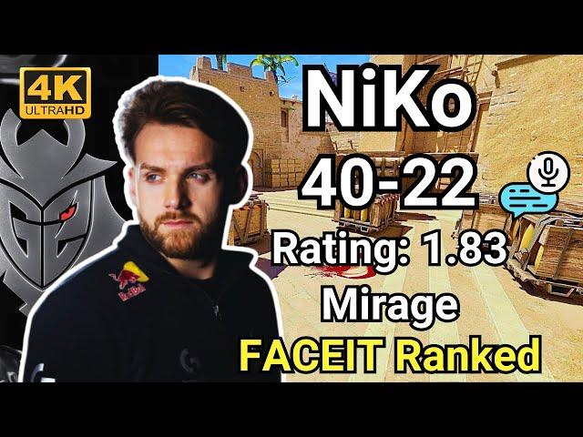 NiKo (40-22) (Mirage) | FACEIT Ranked | Sep 16, 2024 #cs2 #pov