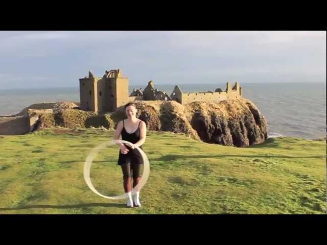 Hooping at Dunnottar Castle in Aberdeenshire, Scotland by Cinder 2