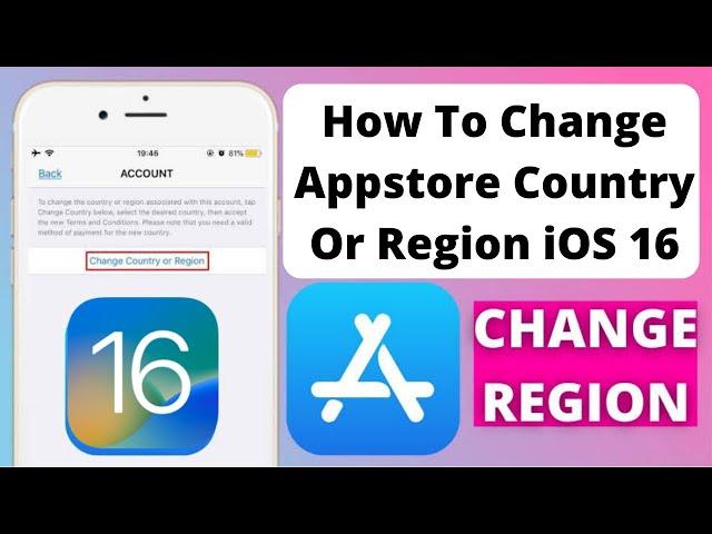 How To Change Appstore Region On iPhone Appstore Country Change iOS 16