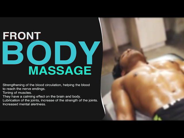 Male Front Body Massage | Front Body Massage | Fitness Massage | Full Body Massage Tutorial