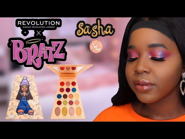 NEW REVOLUTION X BRATZ SASHA COLLECTION REVIEW & SWATCHES ON DARK SKIN